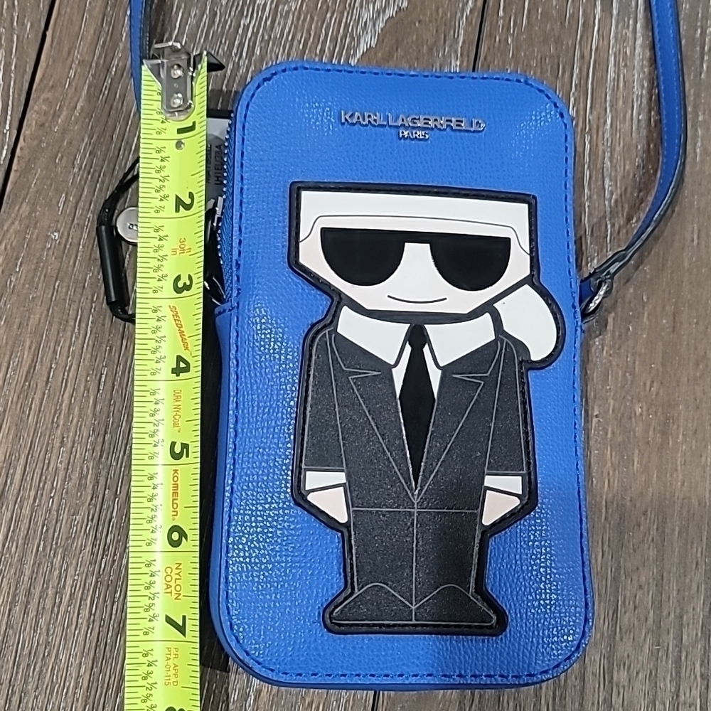 KARL LAGERFELD PARIS Maybelle Logo Crossbody Bag Cobalt - Picture 14 of 16